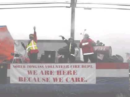 Firemen on Float